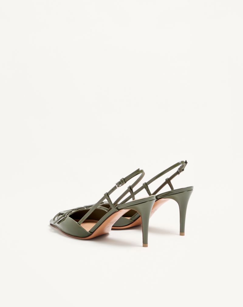 VLogo Signature Patent Slingback Pump 80mm