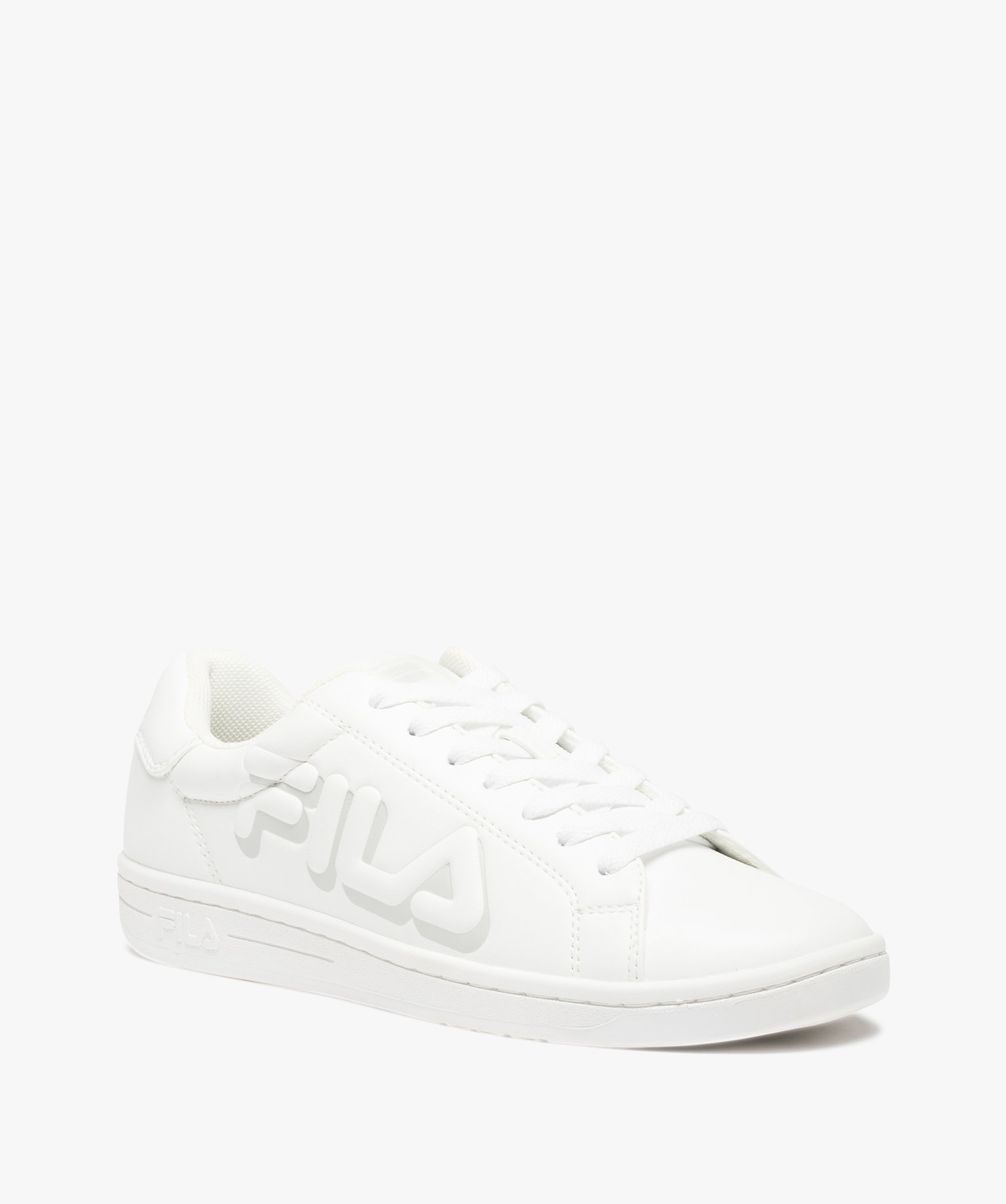 Baskets Garçon unies à lacets – Fila Cross Court blanc | GEMO