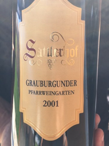 SattlerhofPfarrweingarten Grauburgunder 2019