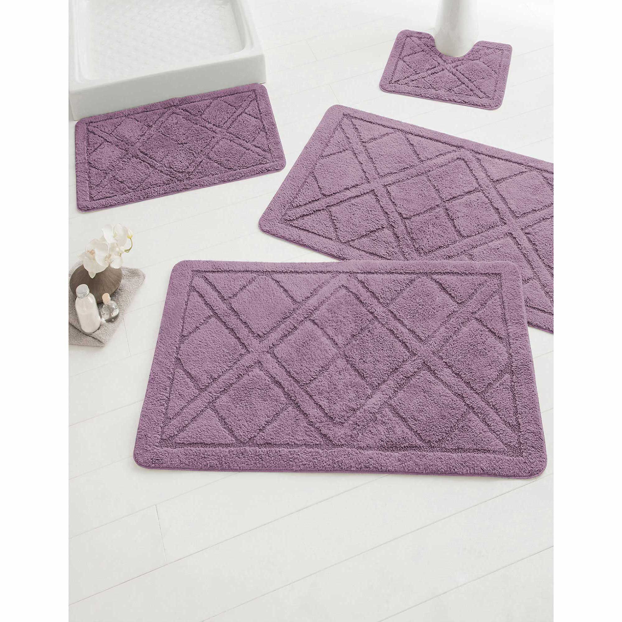 Tapis de bain losanges