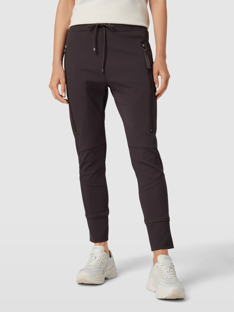 Sweatpants mit Tunnelzug Modell 'Future' in dunkelbraun