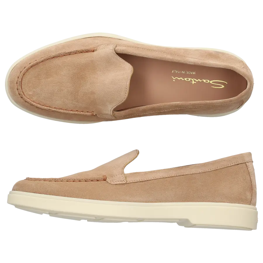 Santoni - Loafer 58856 Veloursleder - braun