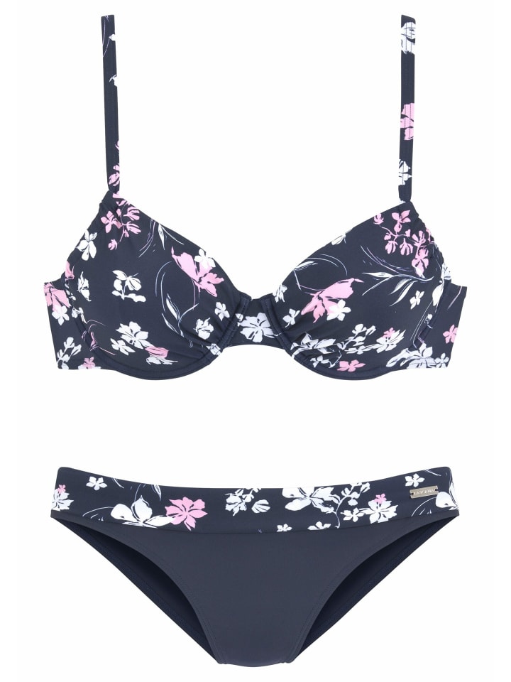 LASCANA Bügel-Bikini in marine-bedruckt günstig kaufen