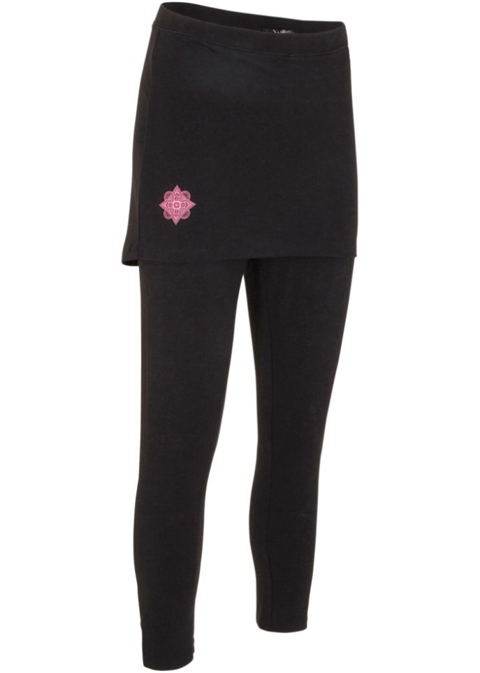 Sport-Leggings mit Rock, 3/4 Länge