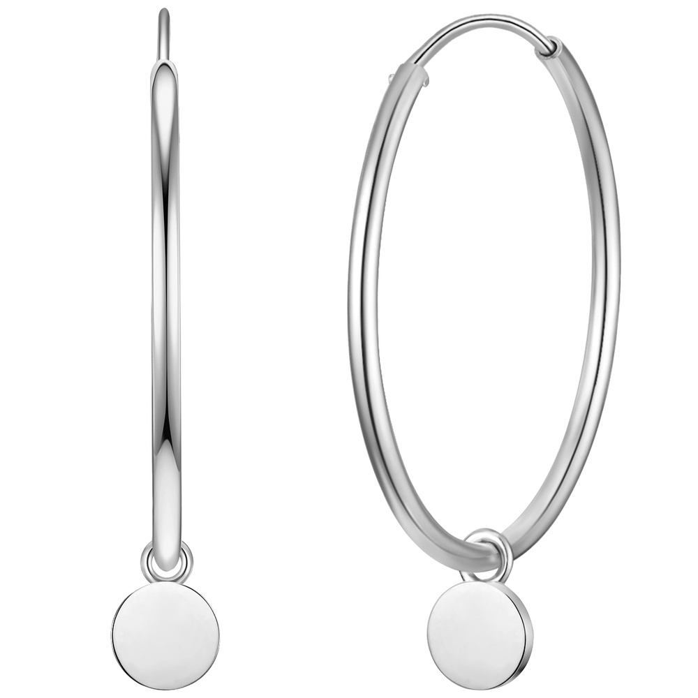 Glanzstücke München Créoles en argent Cercle Argent sterling en Argent Boucles d'oreilles
