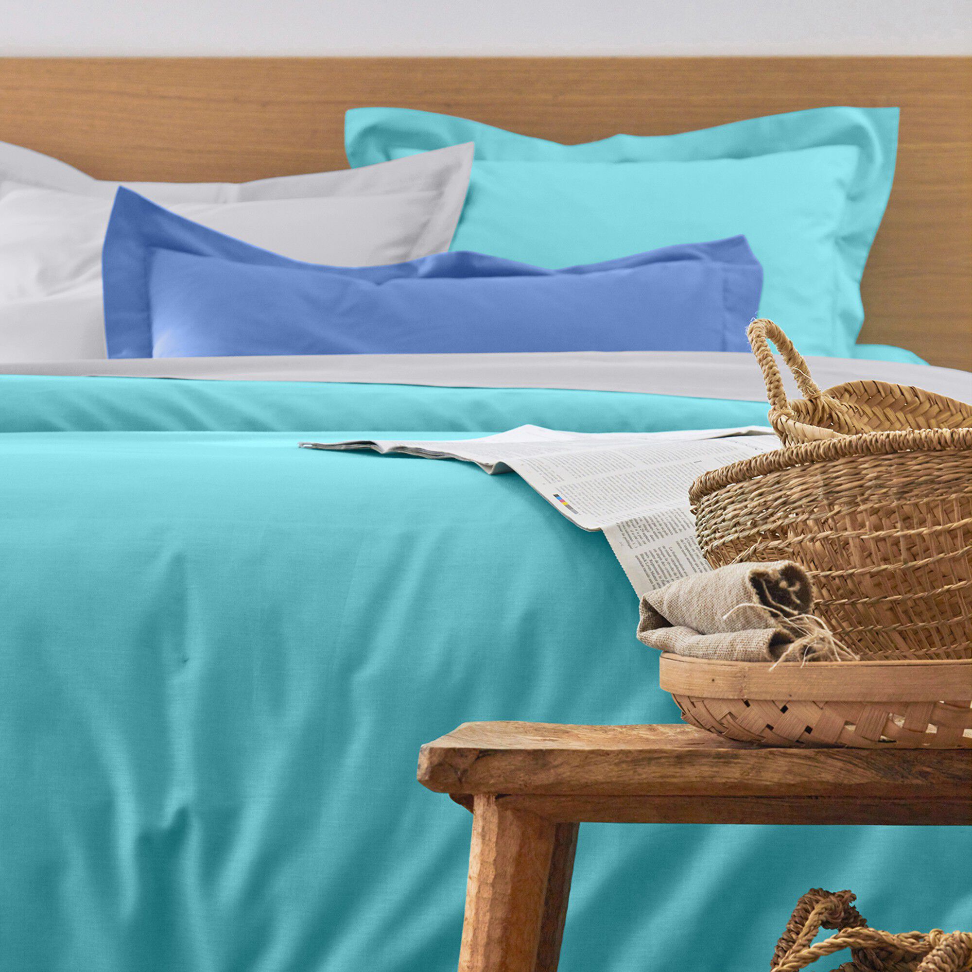 Linge de lit uni coton