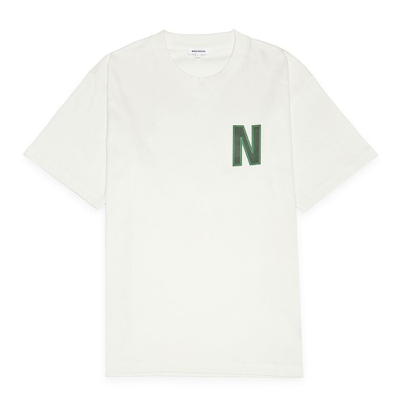 Norse Projects Simon Loose Organic Heavy Jersey Large N T-Shirt ecru