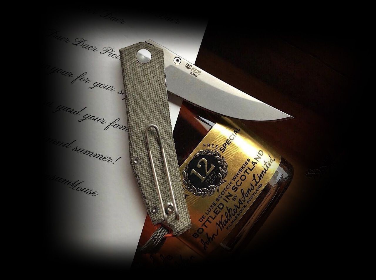 ACE Clyde Green Micarta