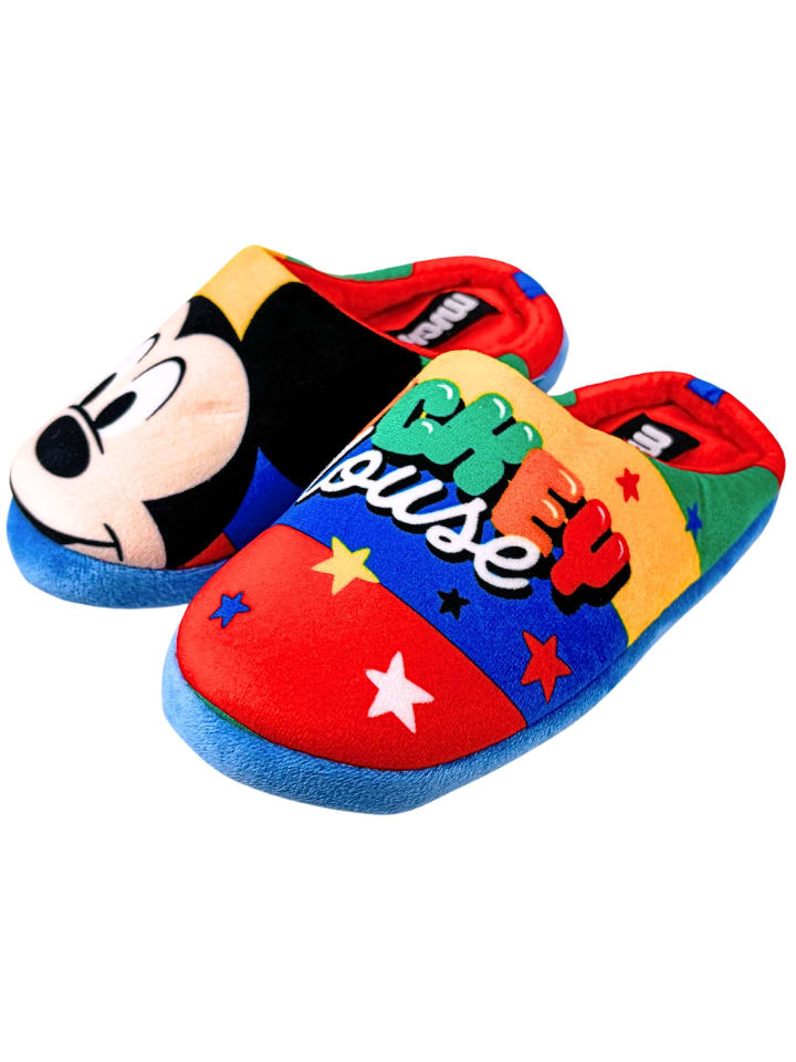 Disney Mickey Mouse Hausschuhe Disney Mickey Mouse in Bunt günstig kaufen
