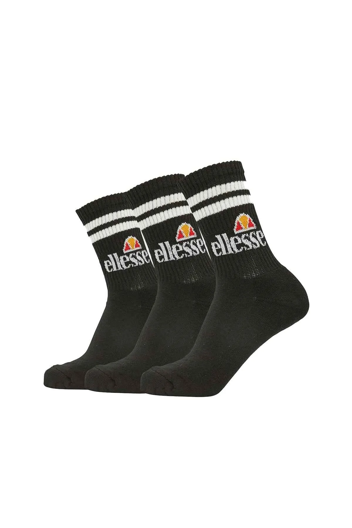 Ellesse  Unisex Sportsocken PULLO, 3 Paar - Tennissocken, Crew Socken, Logo