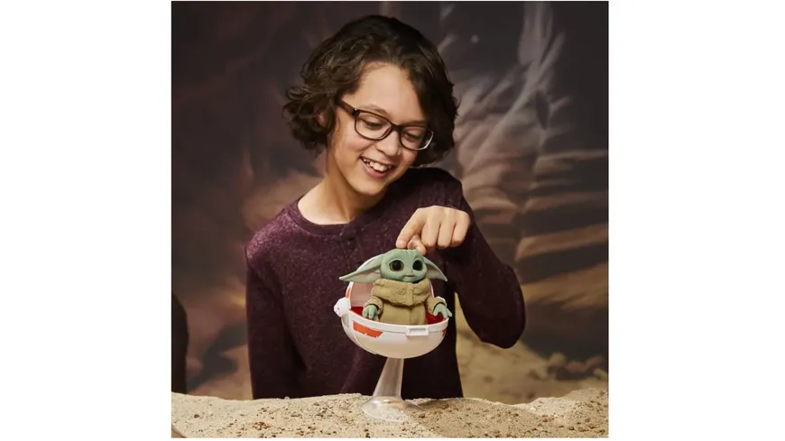Hasbro - Star Wars Wild Ridin' Grogu, The Child Animatronic, Kombinationen aus Klang und Bewegung