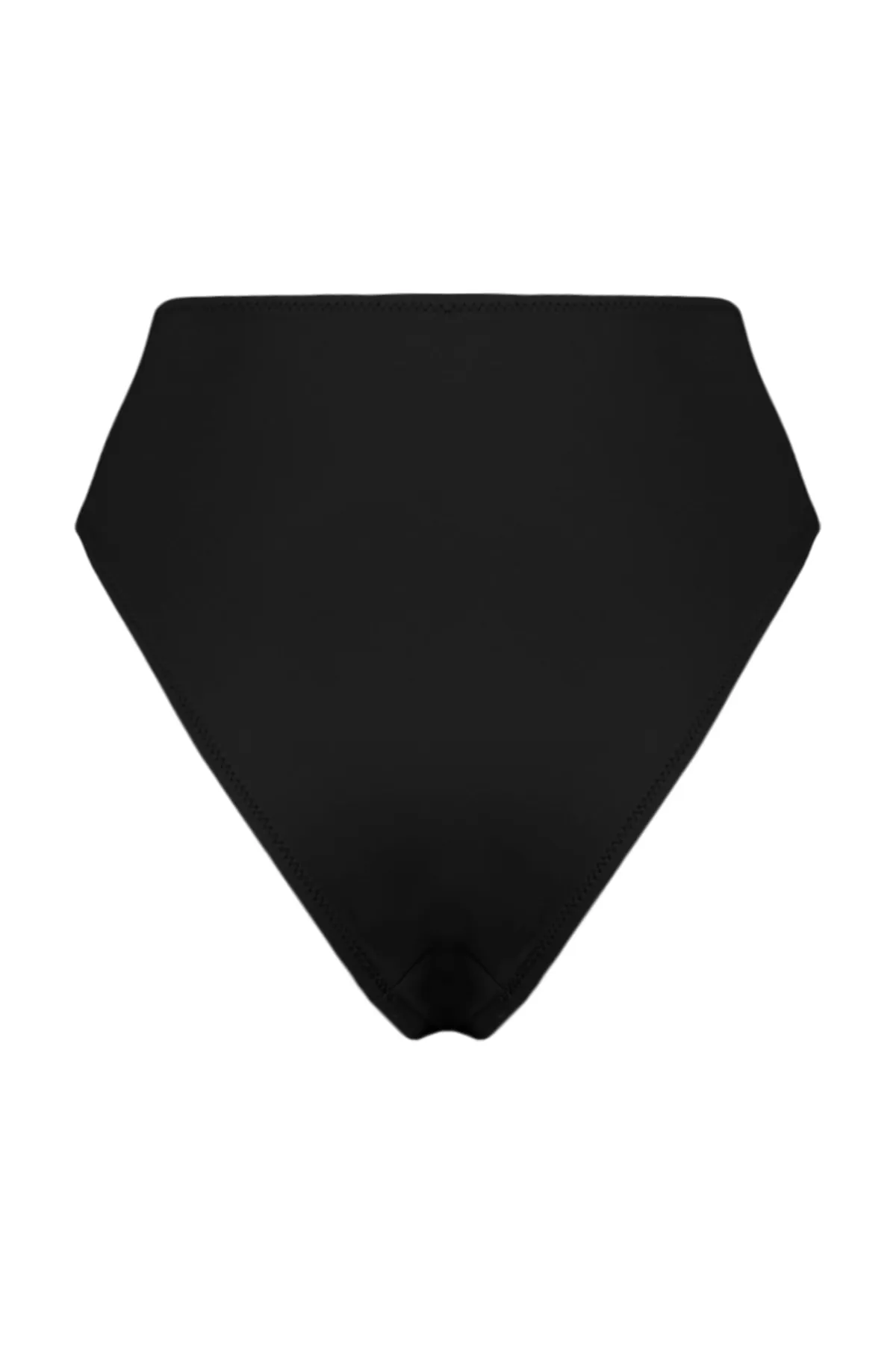 Trendyol Collection  Schwarze geknotete Bikinihose mit normaler Beinform und hoher Taille TBESS23BA00287
