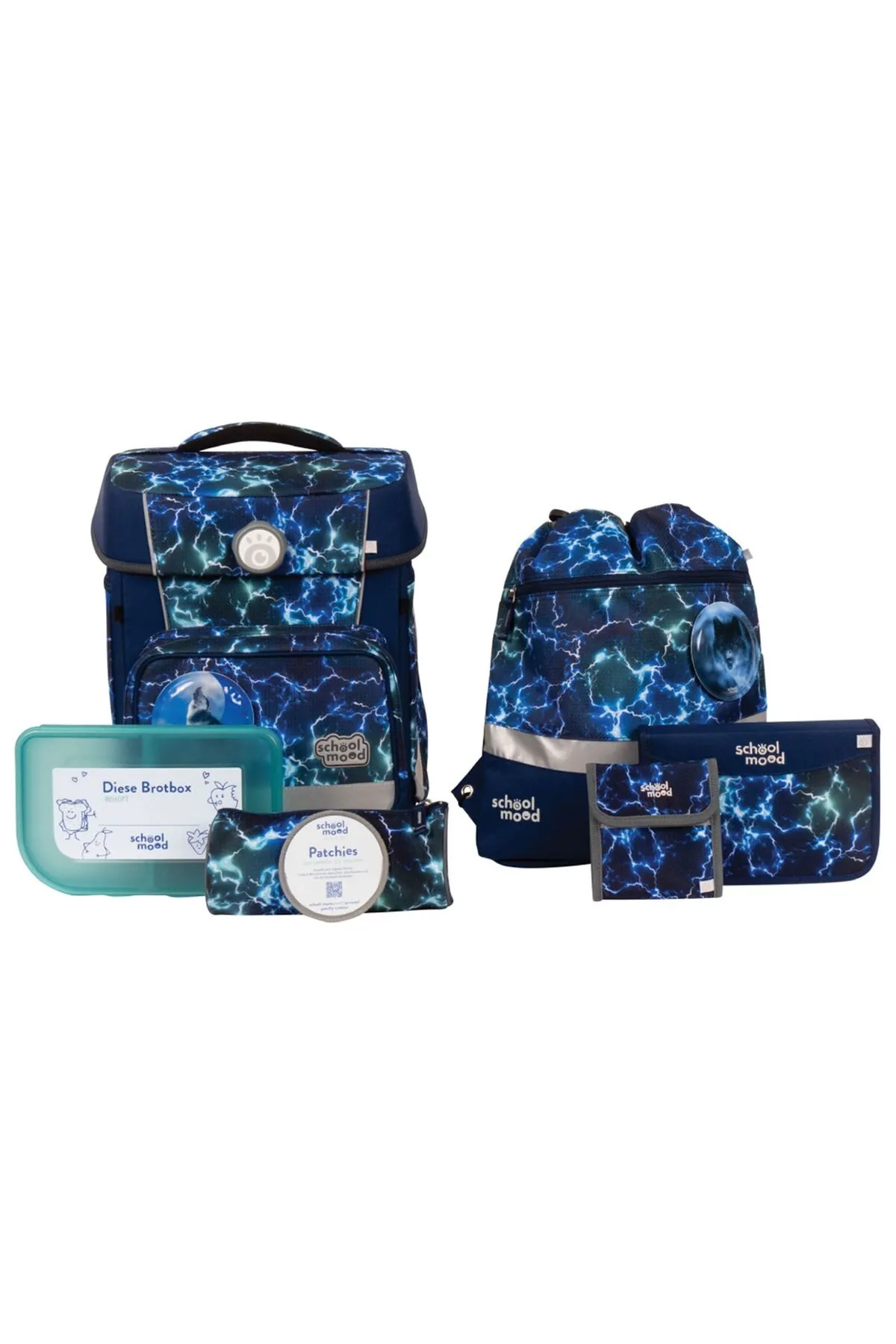 School Mood  Schulrucksack - Blau - Unifarben