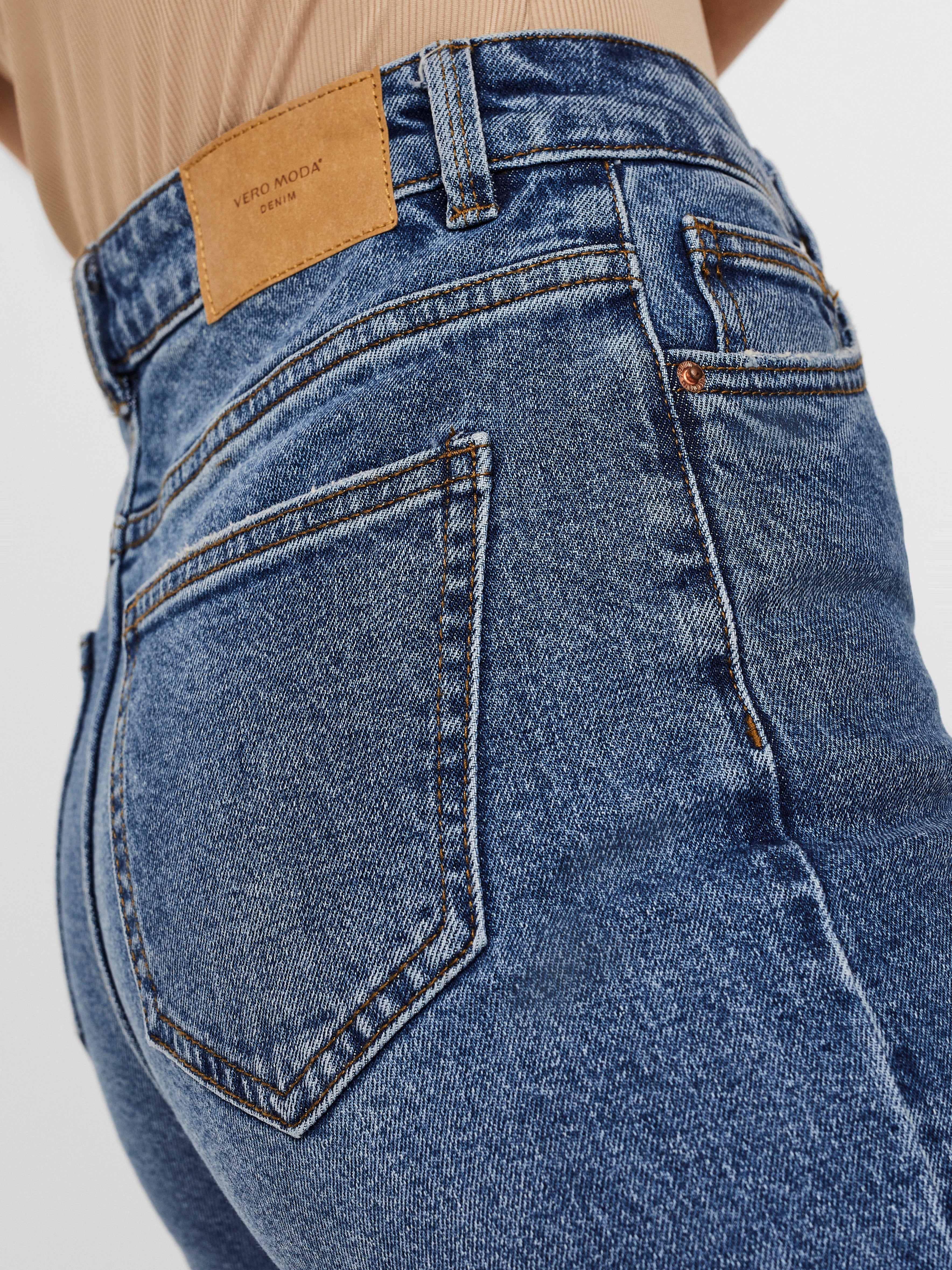 VMBRENDA Hohe Taille Gerade geschnitten Jeans