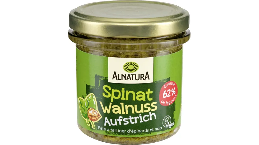 Alnatura Bio Gartengemüse Spinat Walnuss 135 g