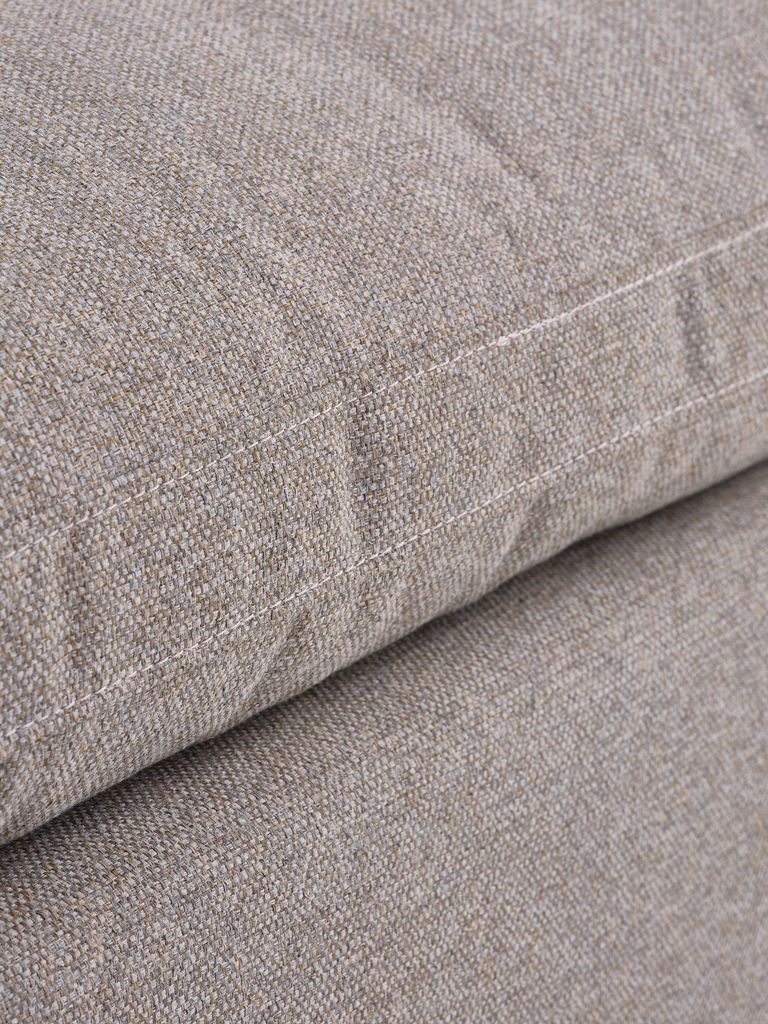 LUNDBY Módulo de sofá LUNDBY chaise longue/pufe em tecido areia