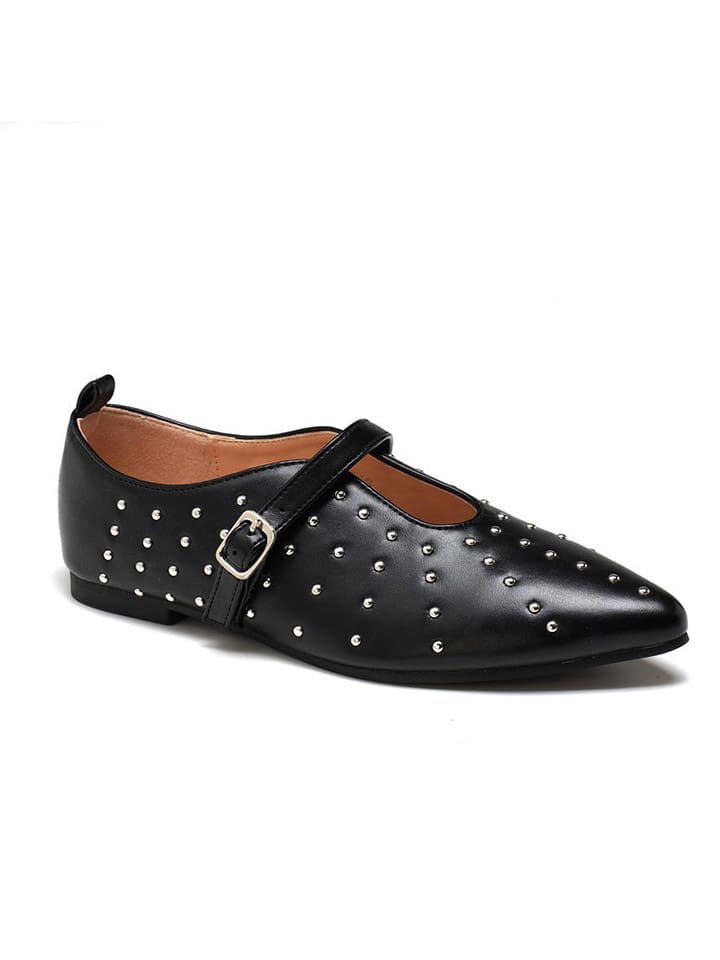 C'M Spangenballerinas in Schwarz günstig kaufen