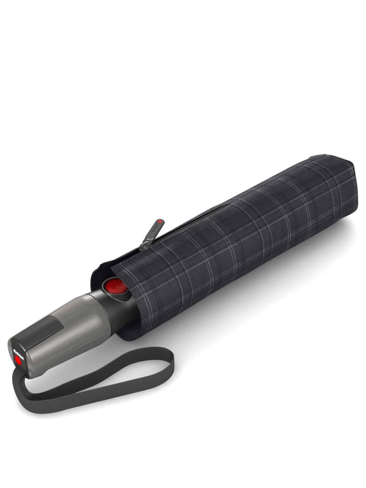 Knirps T.400 extra L Duomatic - Regenschirm (black) in men's prints check günstig kaufen onesize