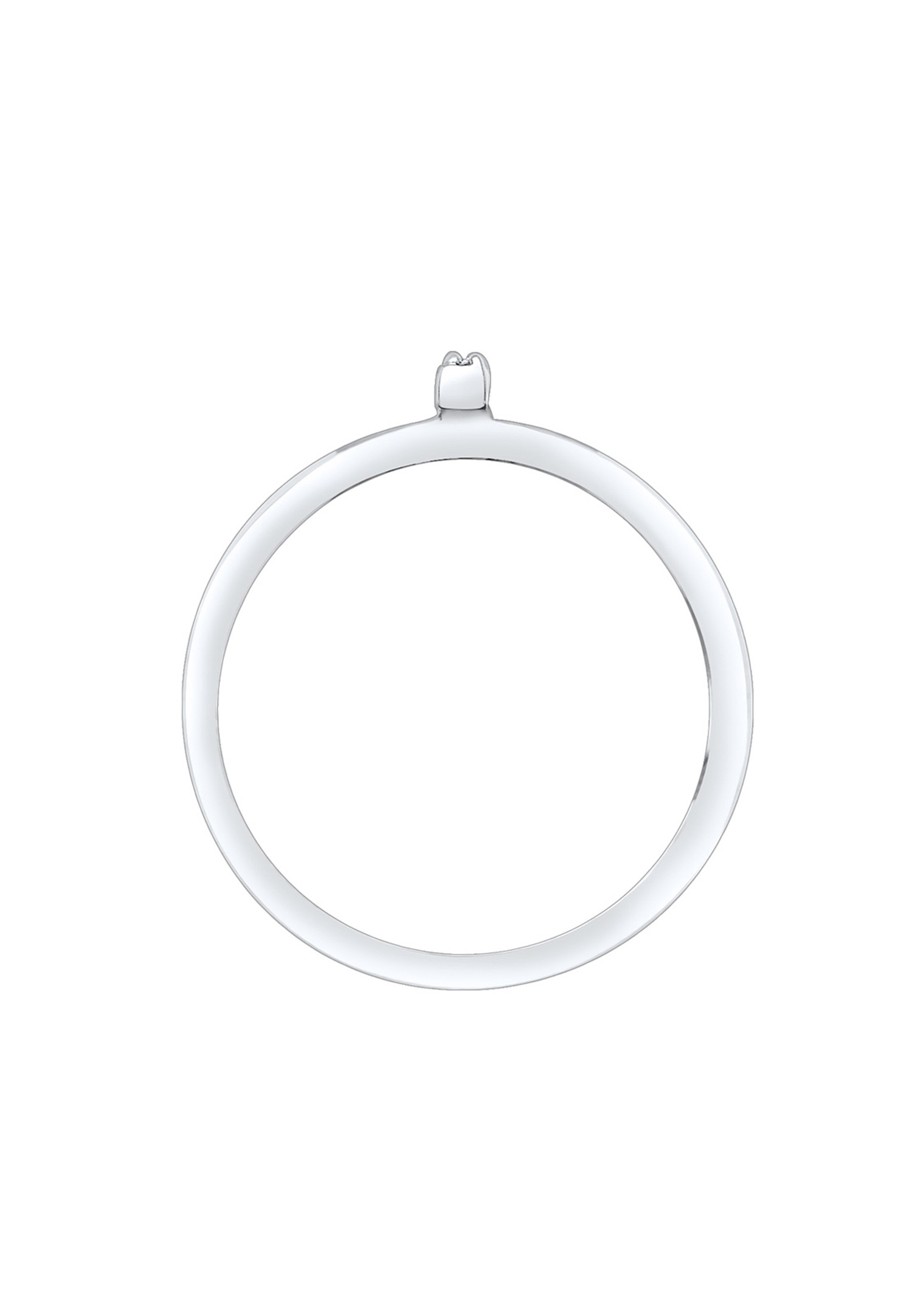 Ženski prstan Elli Geo Minimal Filigree (925/1000) s srebrnim kristalom