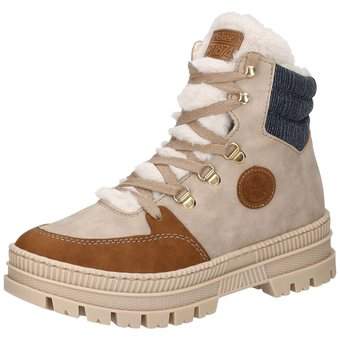 Rieker Schnür Boots in beige