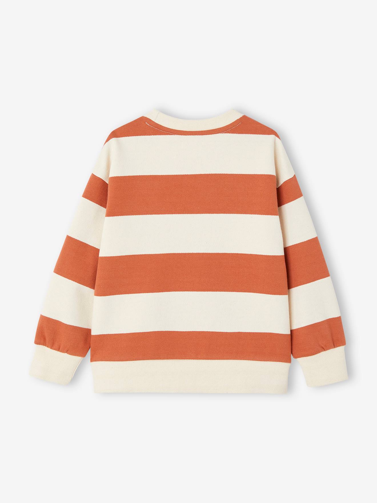 Vertbaudet Jungen Sweatshirt mit Frottee-Patch Oeko-Tex - aprikose
