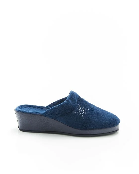 Mules avec fantaisie strassée