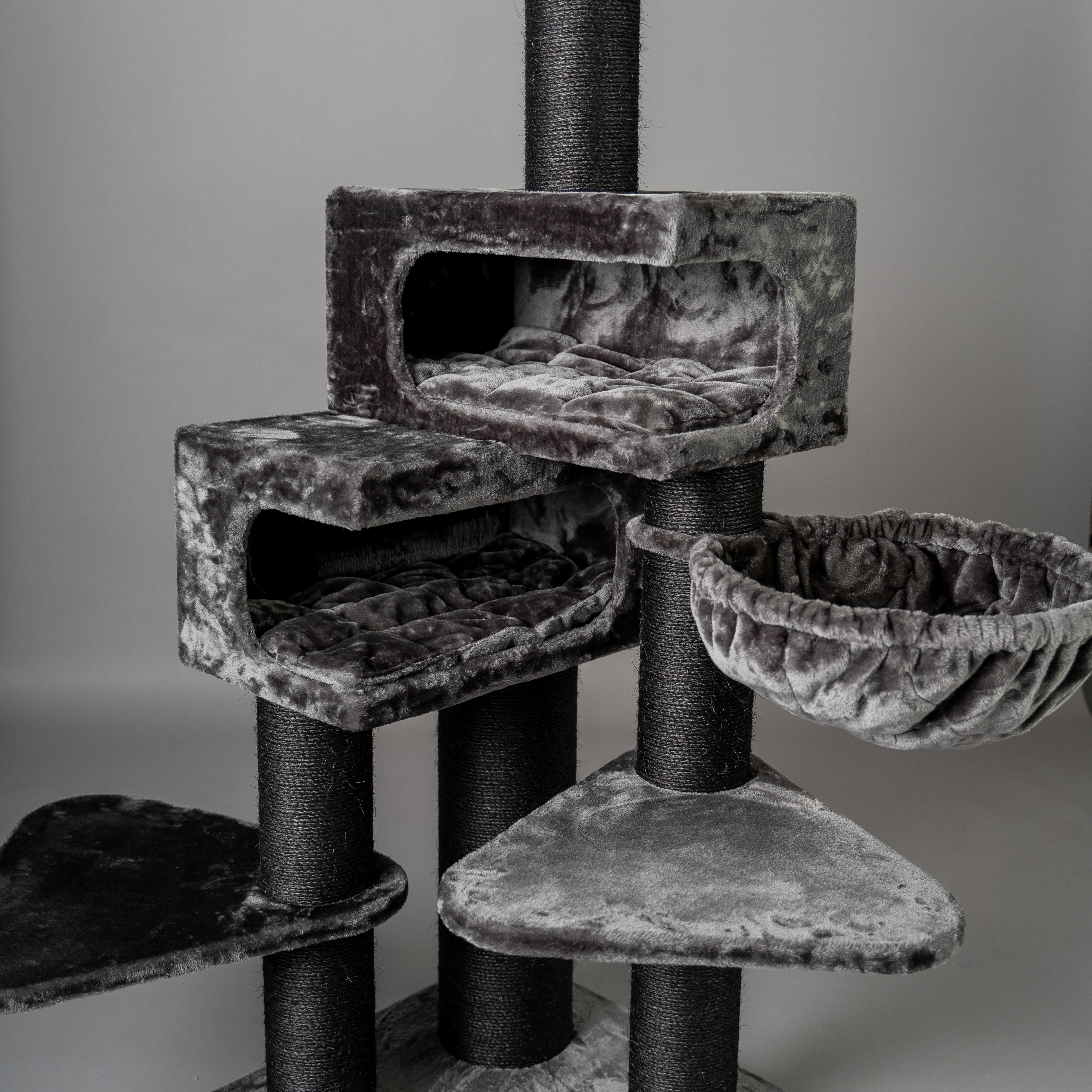 RHR Quality Kratzbäume RHR Quality RHRQuality Kratzbaum Birma Zitadelle anthrazit/ schwarz