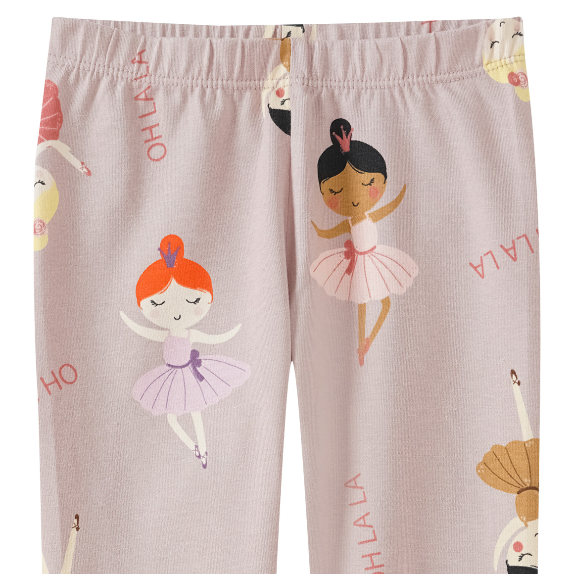 Mädchen Leggings mit Ballerina-Print