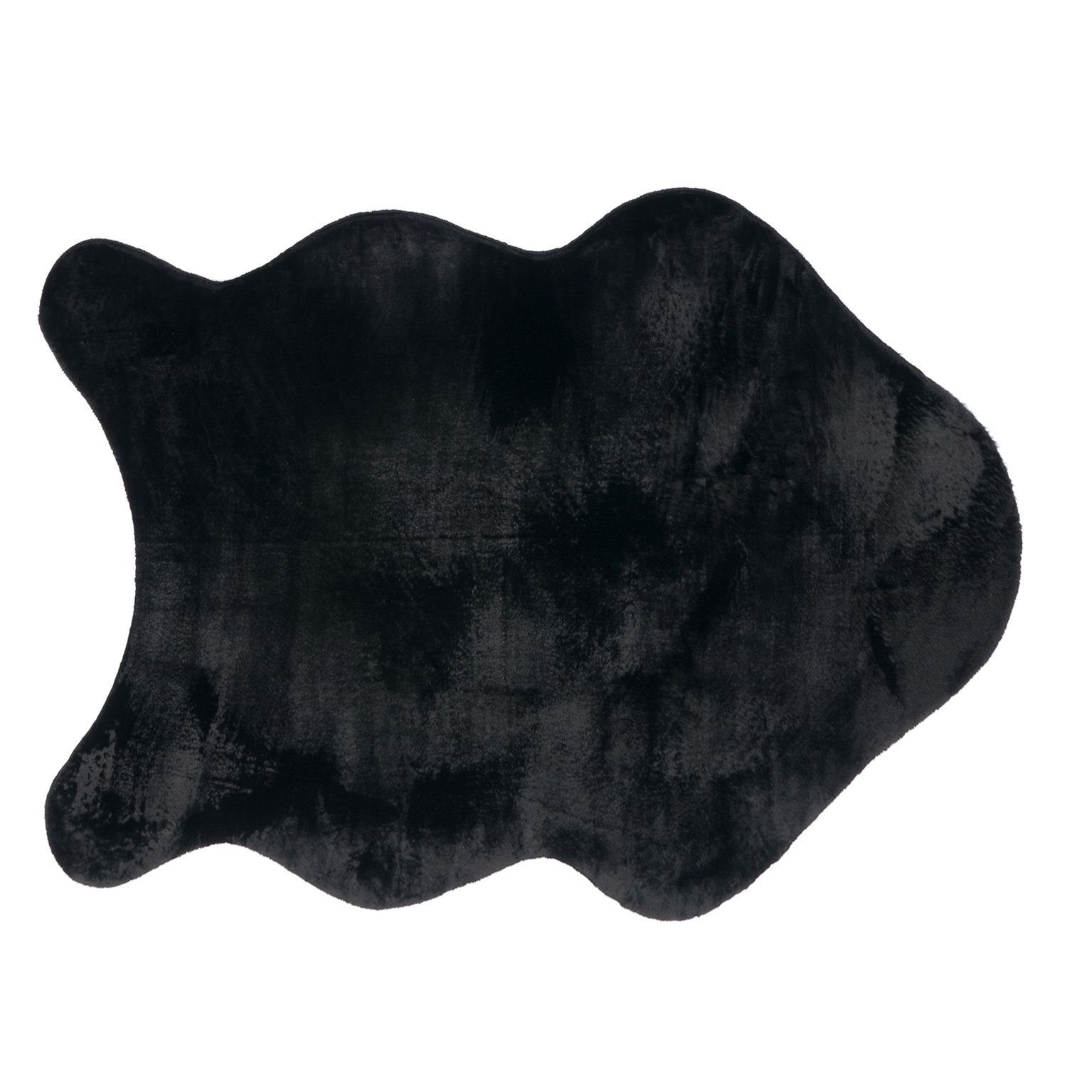 Teppich Wohnzimmer Teppich Unifarben Flauschig Modern Kunstfell Kurzflor, TT Home, Fell-Form, Höhe: 16 mm