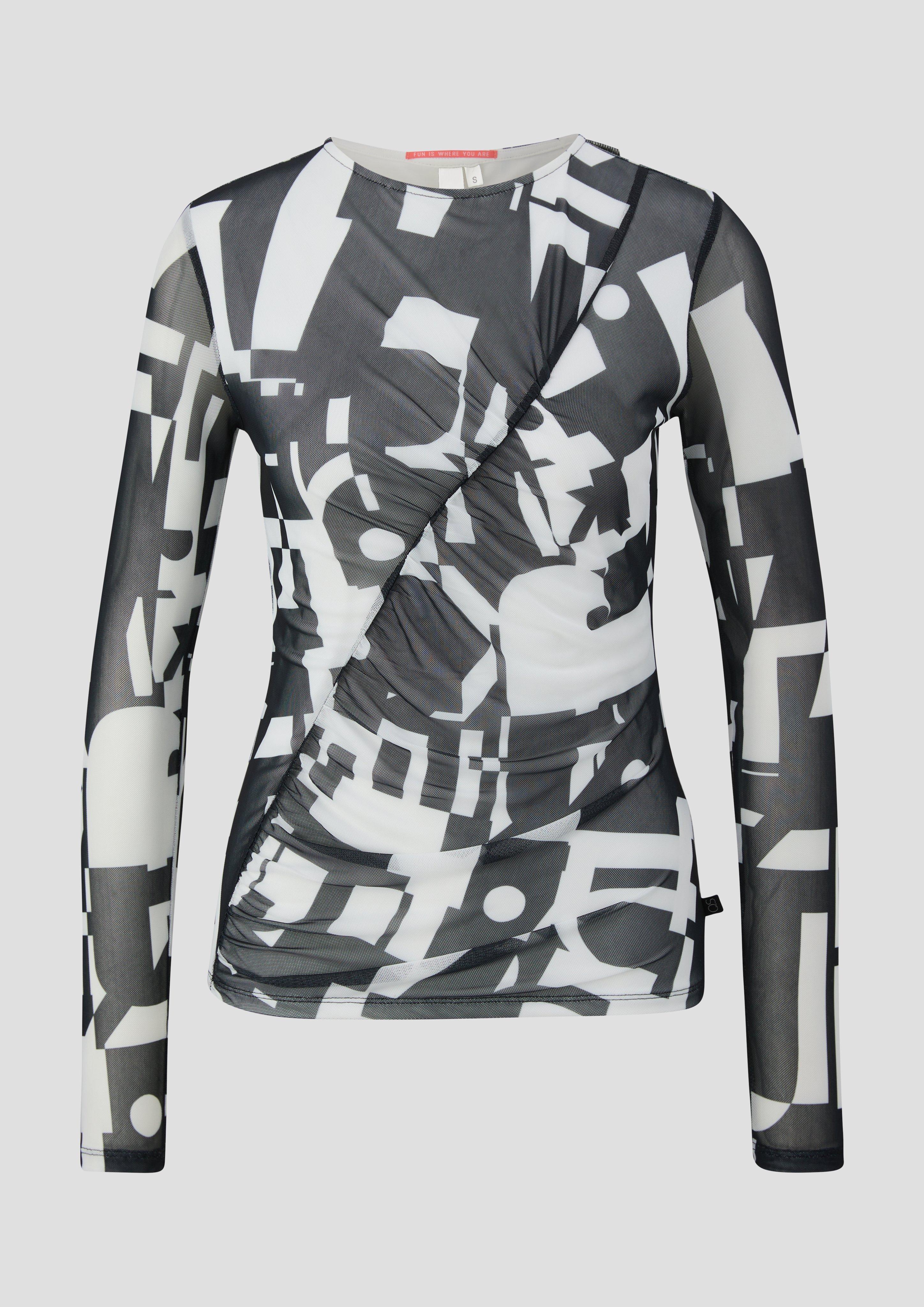 Mesh-Shirt mit All-over-Print  2141067-99A2