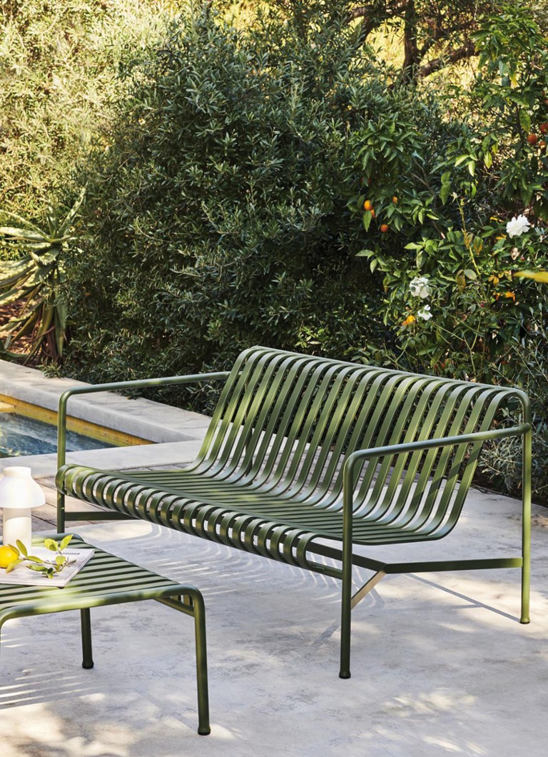 Banc de jardin Hay Palissade Lounge 139 x 88 x 70 cm