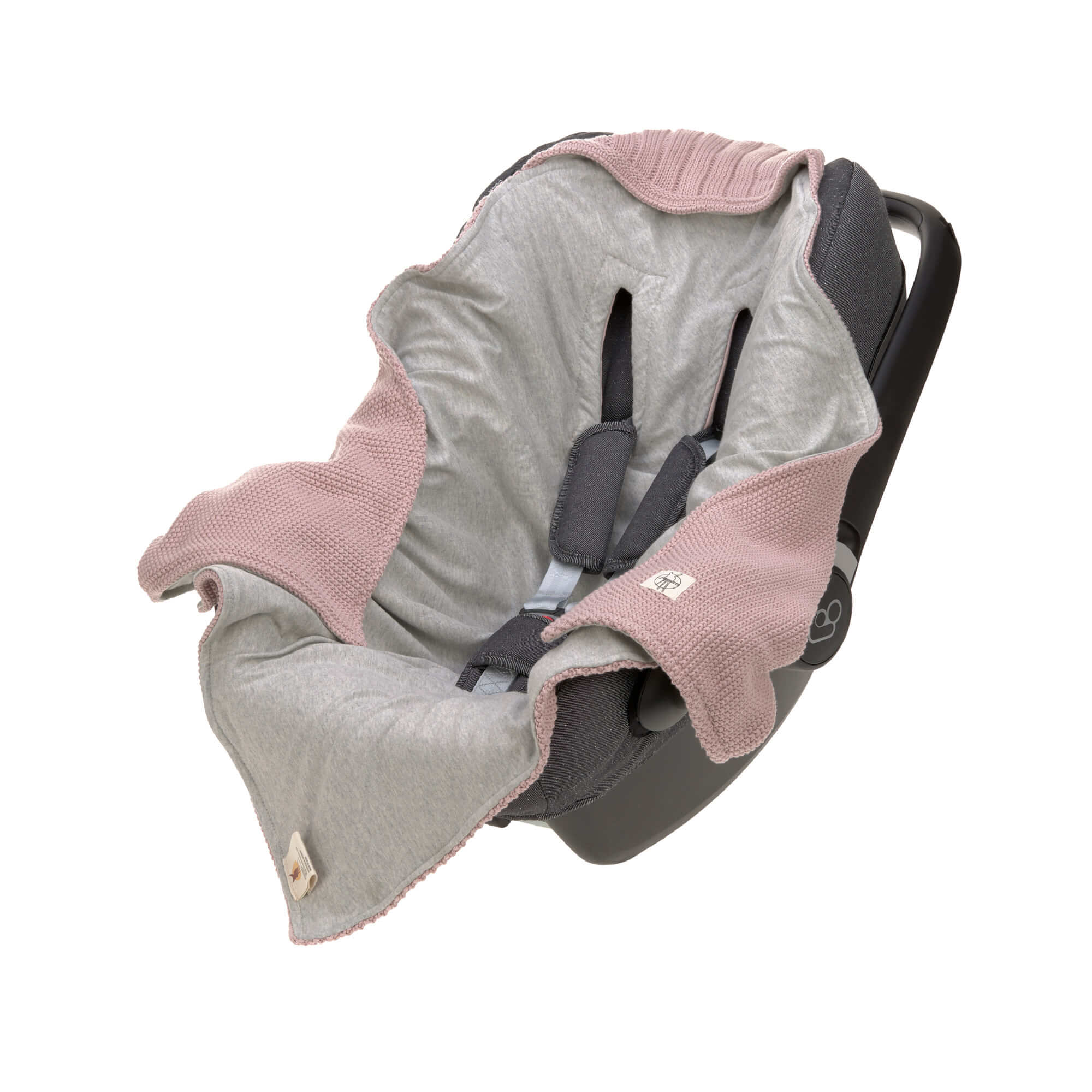 Einschlagdecke Baby - Bio Baumwolle, Dusky Pink