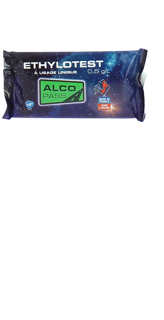 Ethylotest chimique 0.5 g/l Type Ballon | Alcopass