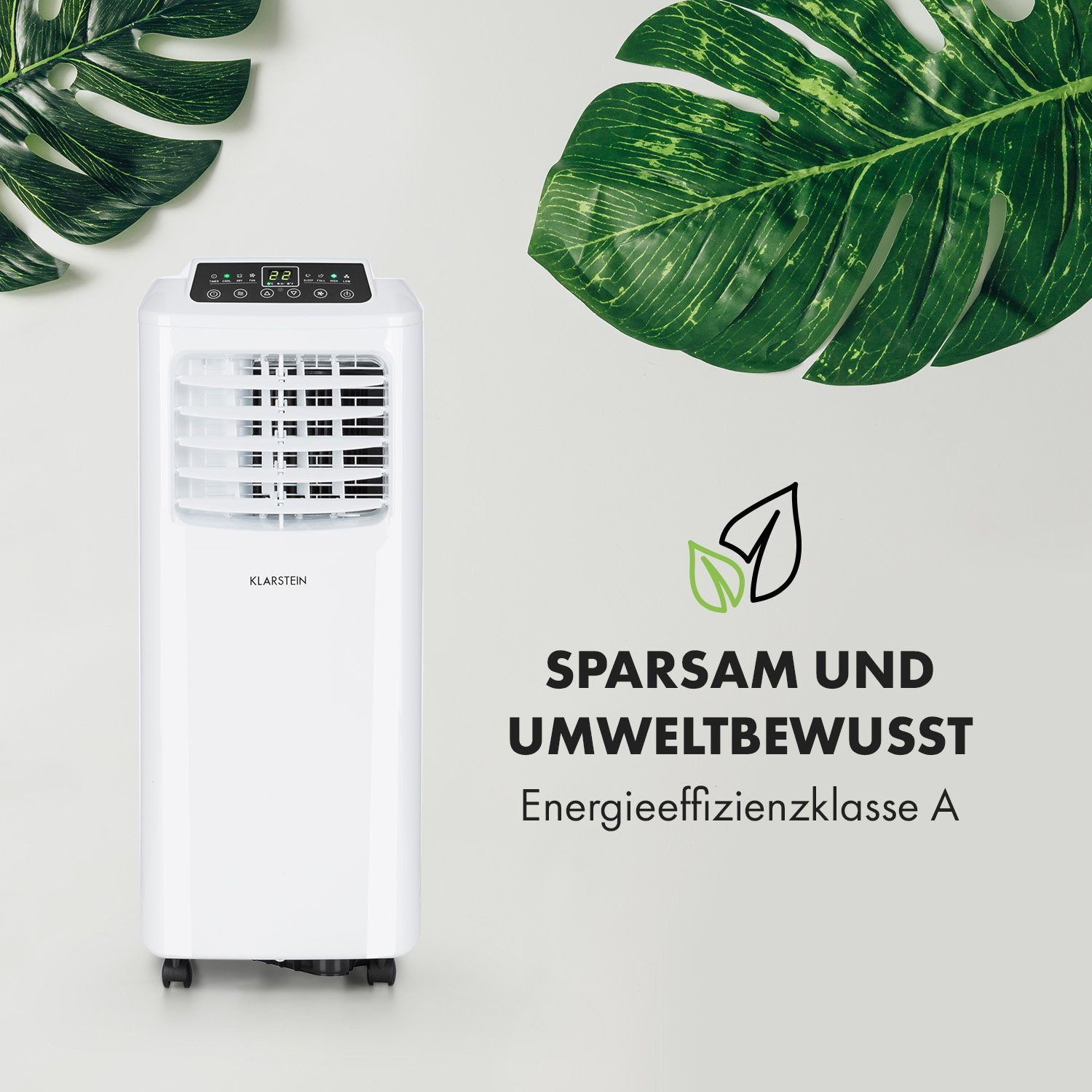 Klarstein Klimagerät Pure Blizzard 3 2G, Klimagerät mobil Air Conditioner Kühlgerät Luftkühler