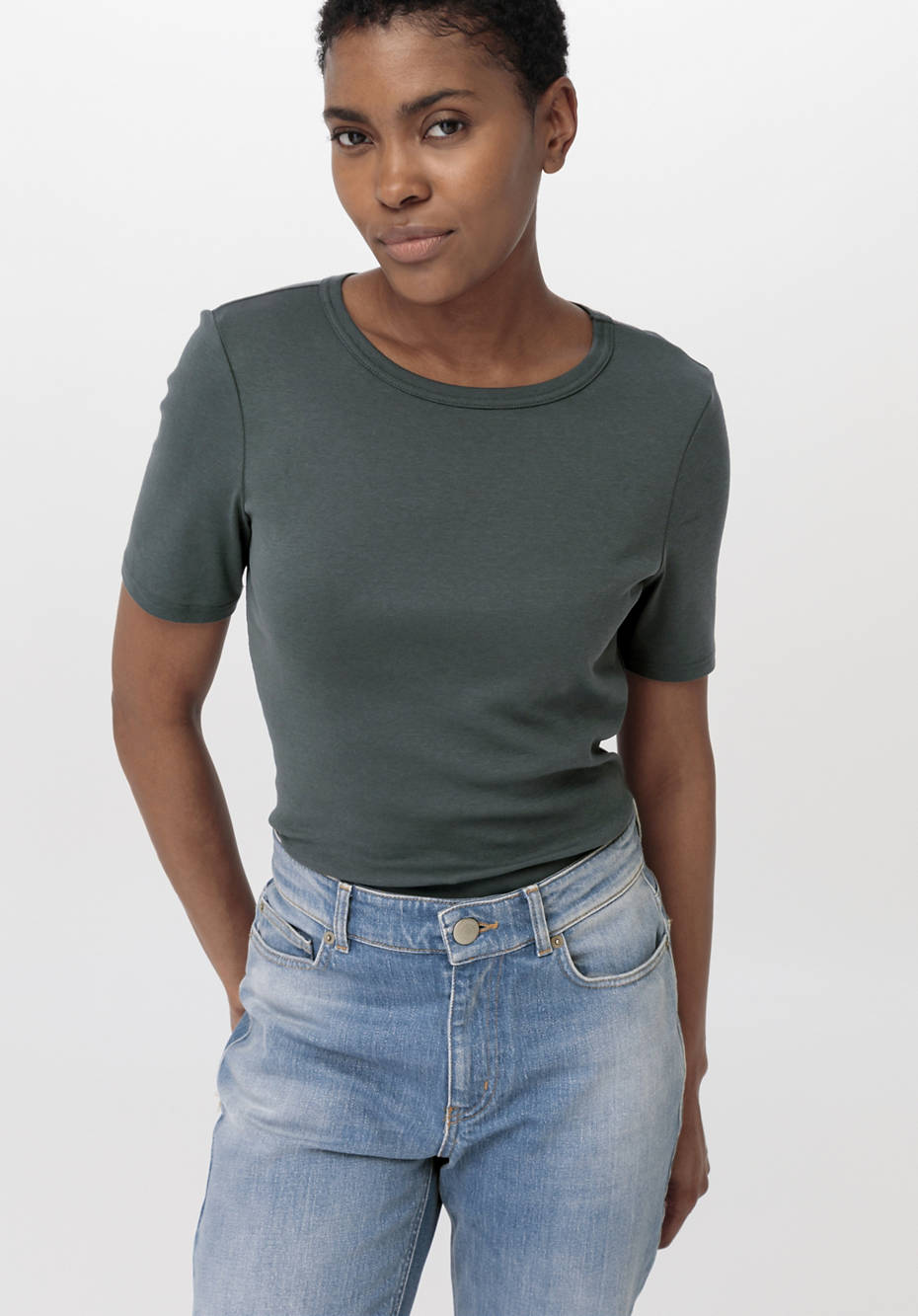 Kurzarm-Shirt aus reiner Bio-Baumwolle