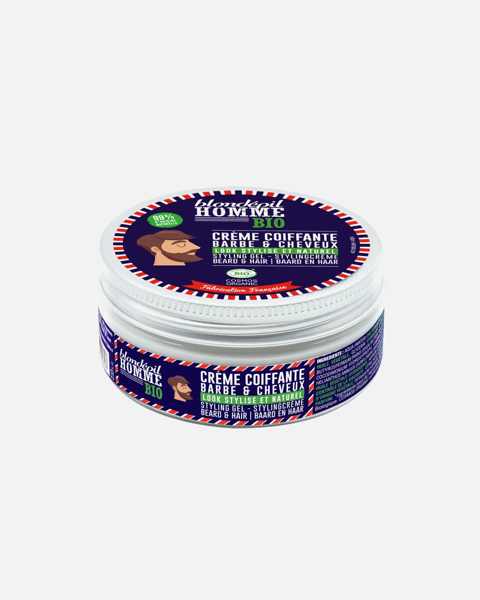 Crema modellante Blondépil - Barba e capelli - Certificazione biologica COSMOS
