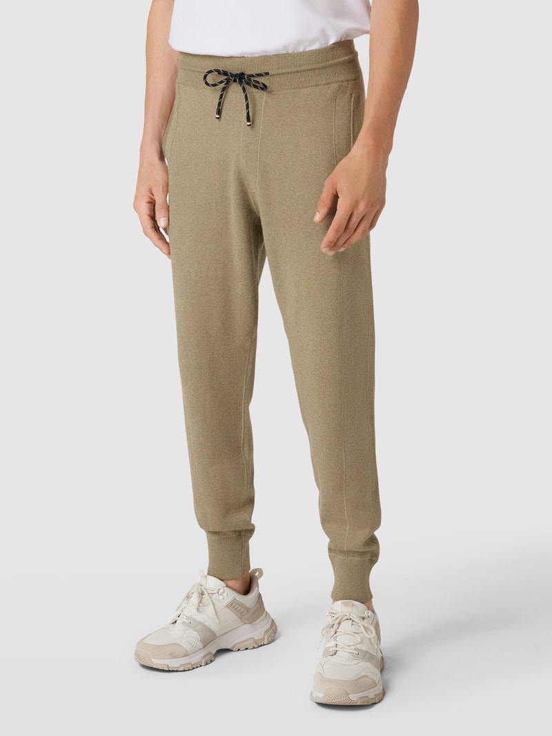 Sweatpants mit Schurwoll-Anteil Modell 'Onestino' in schilf