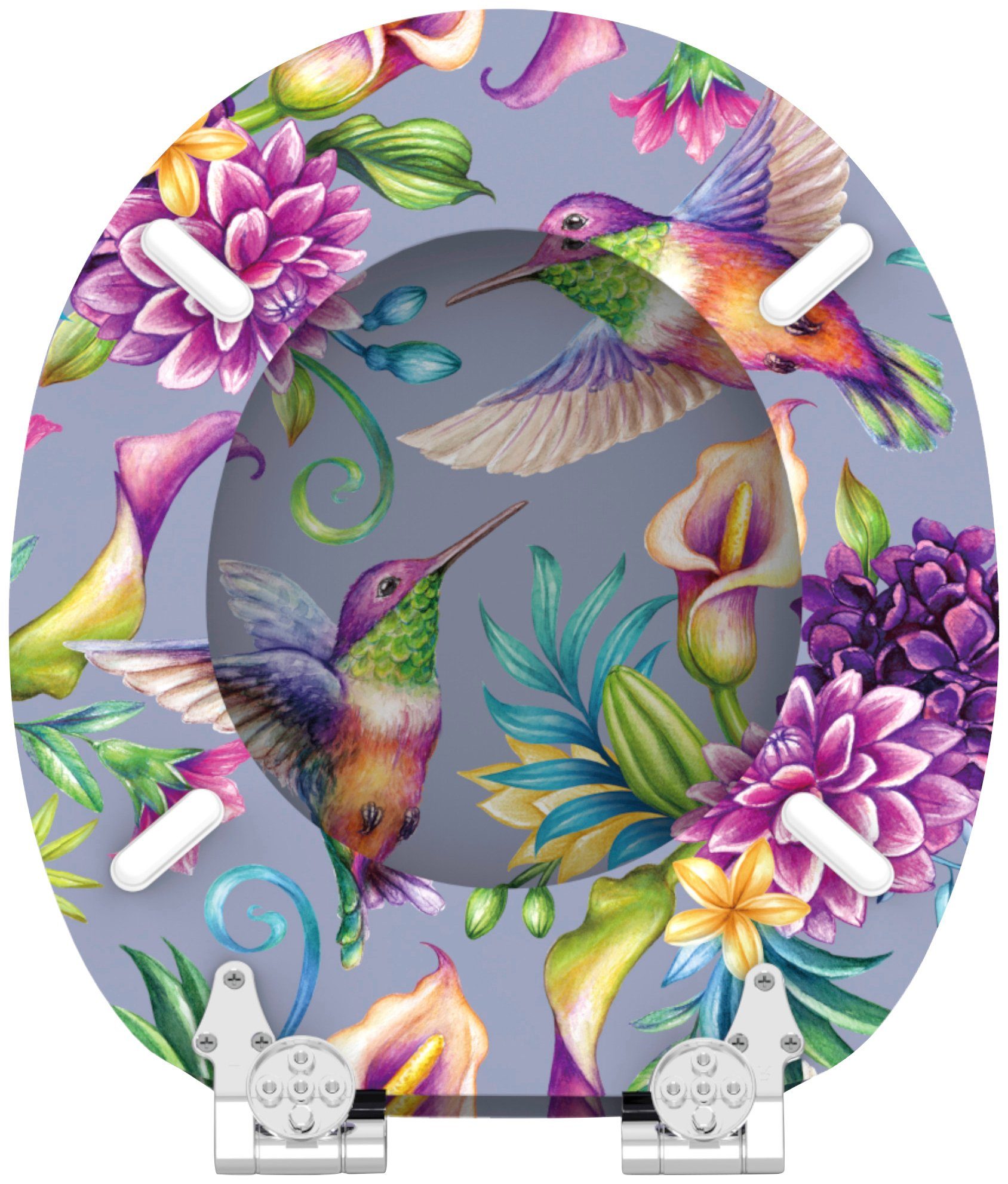 Sanilo WC-Sitz Kolibri, mit Absenkautomatik, BxL: 37,7 x 42,0 - 47,0 cm