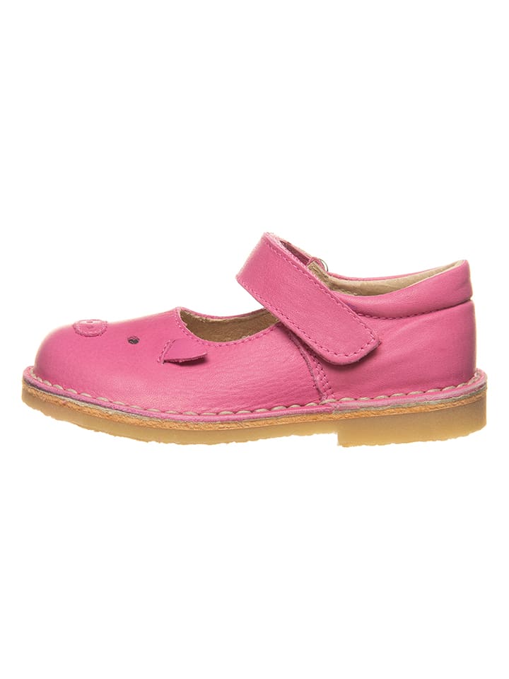 kmins Leder-Spangenballerinas in Pink günstig kaufen