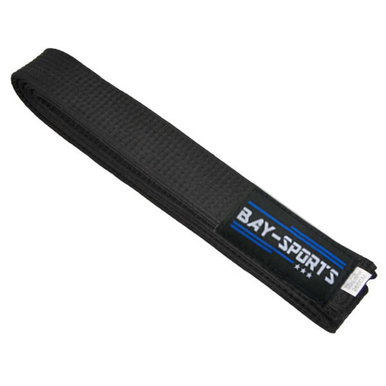 BAY-Sports Karateanzug Budogürtel Karategürtel Kampfsportgürtel schwarz, Judogürtel, Taekwondogürtel, Länge 160 cm - 350 cm