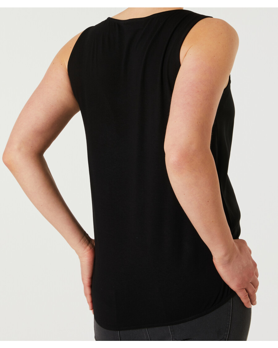 Schwarzes Tanktop