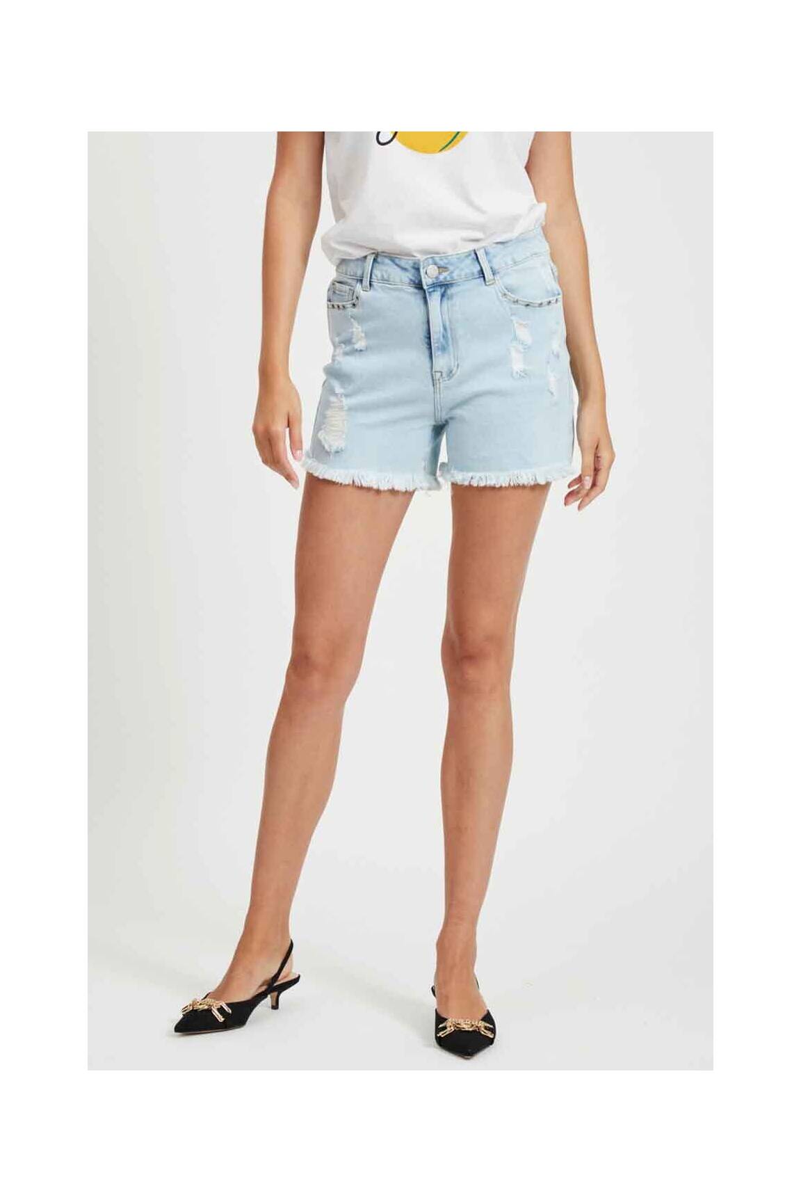 Vila Shorts 1 Femme couleur bleu