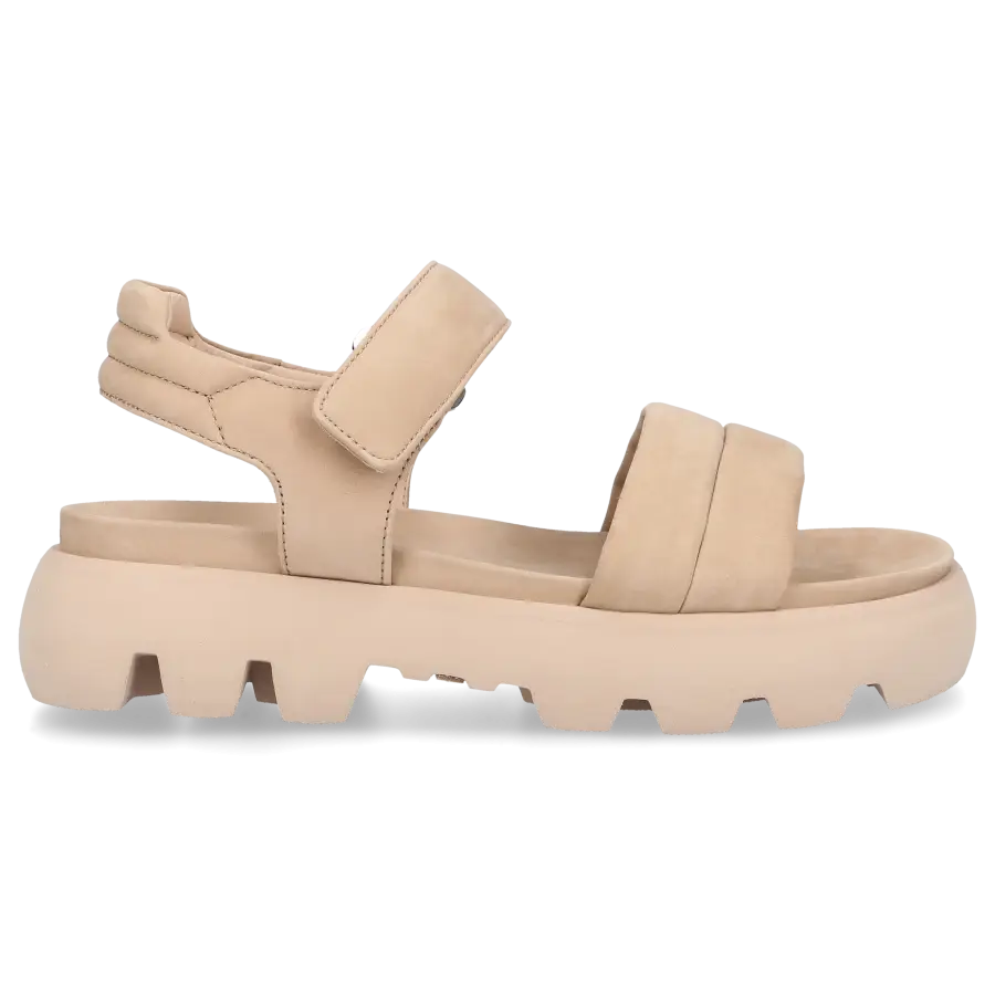 305 SOBE - Sandalen KRABI Nubukleder - beige