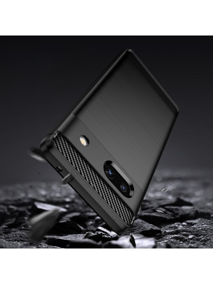 COFI 1453 Carbon Case kompatibel mit Motorola Moto G35 5G flexible in Schwarz günstig kaufen S