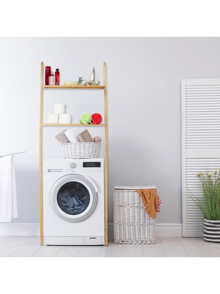 relaxdays Waschmaschinenregal Bambus günstig kaufen onesize