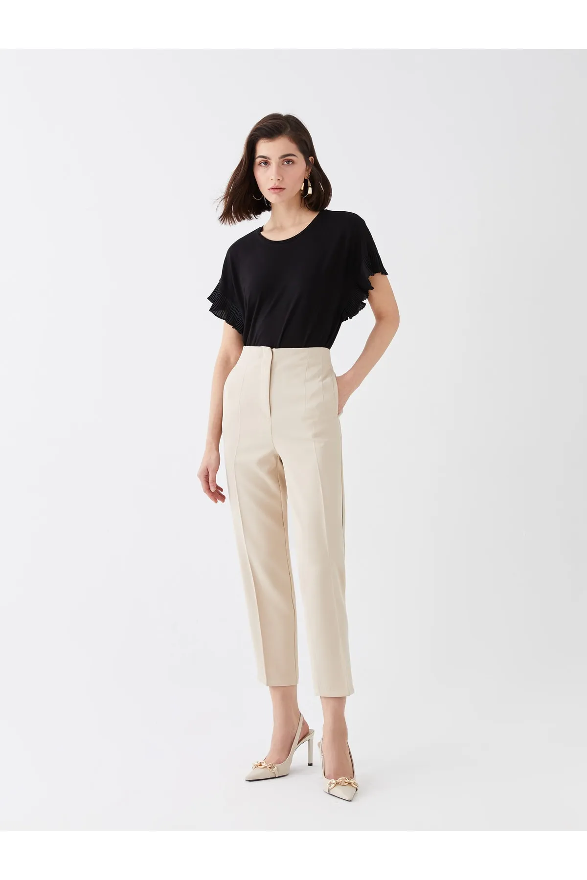 LC Waikiki  Karottenschnitt-gerade Damenhose