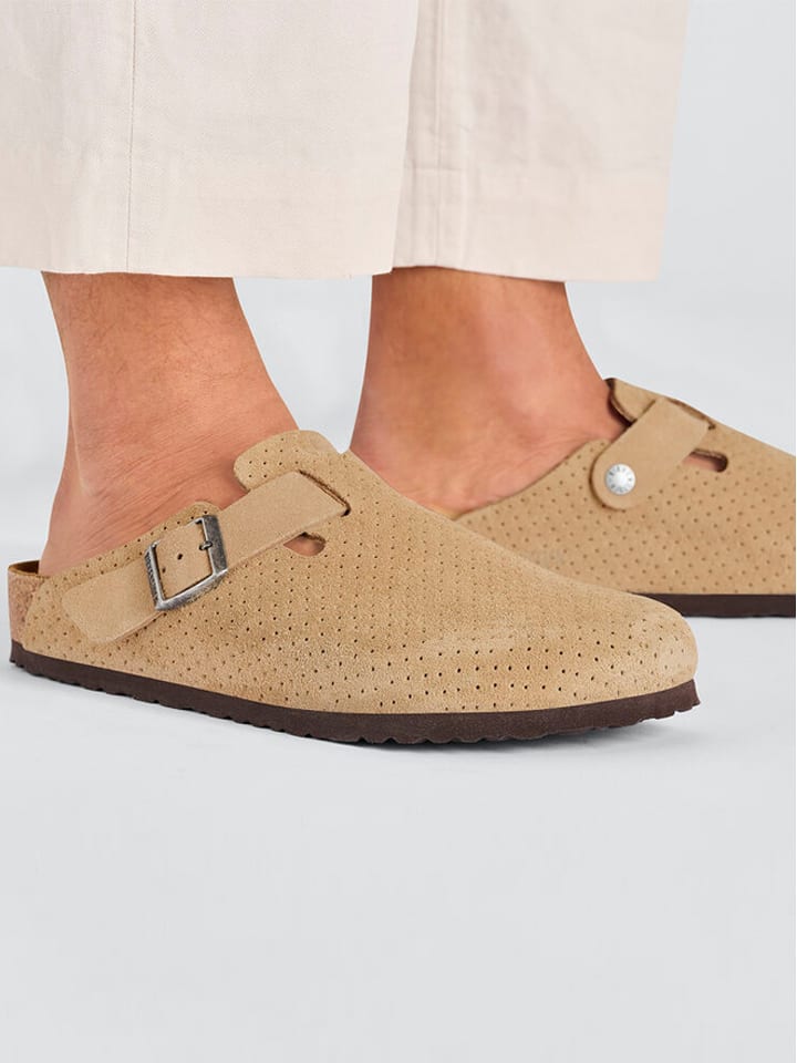 Birkenstock Leder-Clogs 