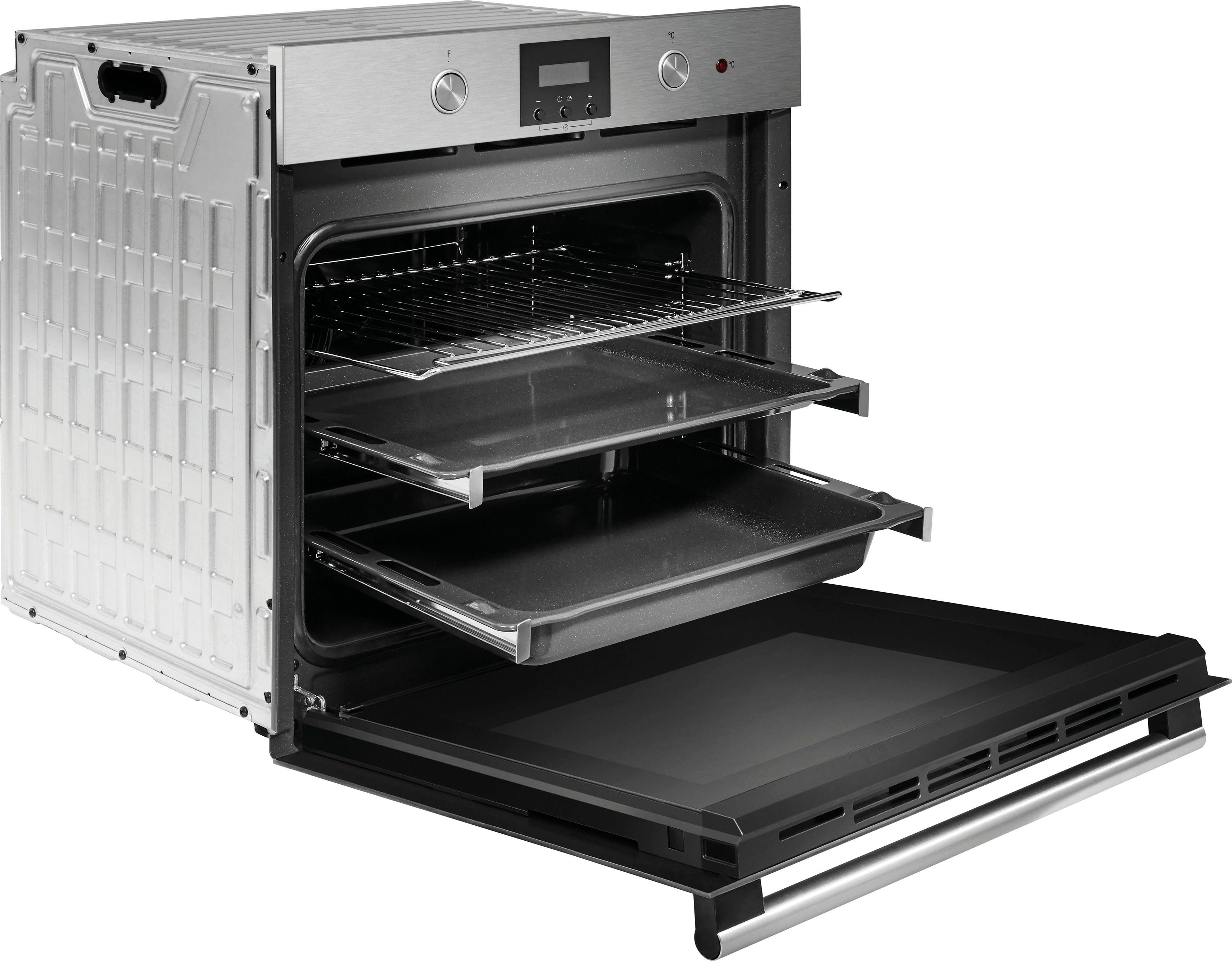 BAUKNECHT Einbaubackofen BAR2 KN5V2 IN, mit 2-fach-Teleskopauszug