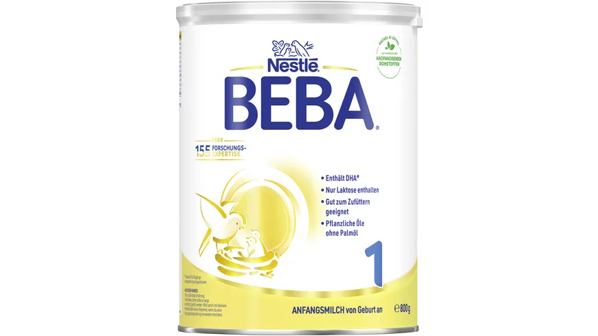 NESTLE BEBA 1 Säuglingsmilchnahrung von Geburt an 800 g