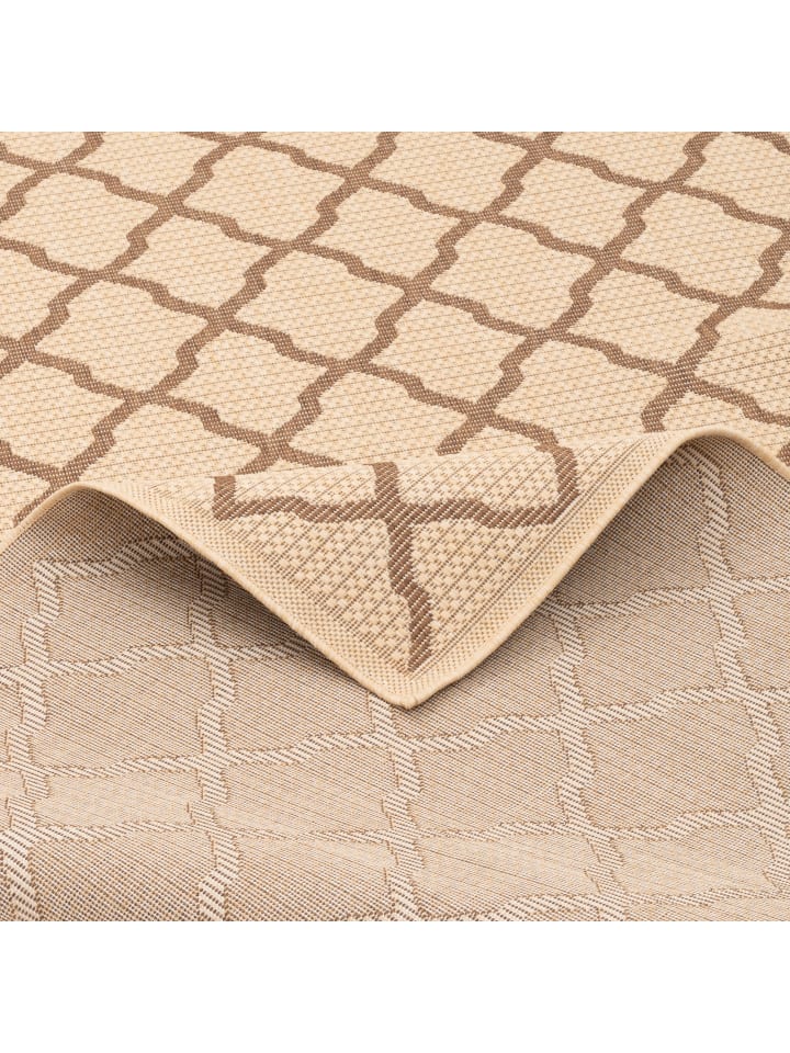 Pergamon In & Outdoor Teppich Flachgewebe Valencia Modern in Beige günstig kaufen